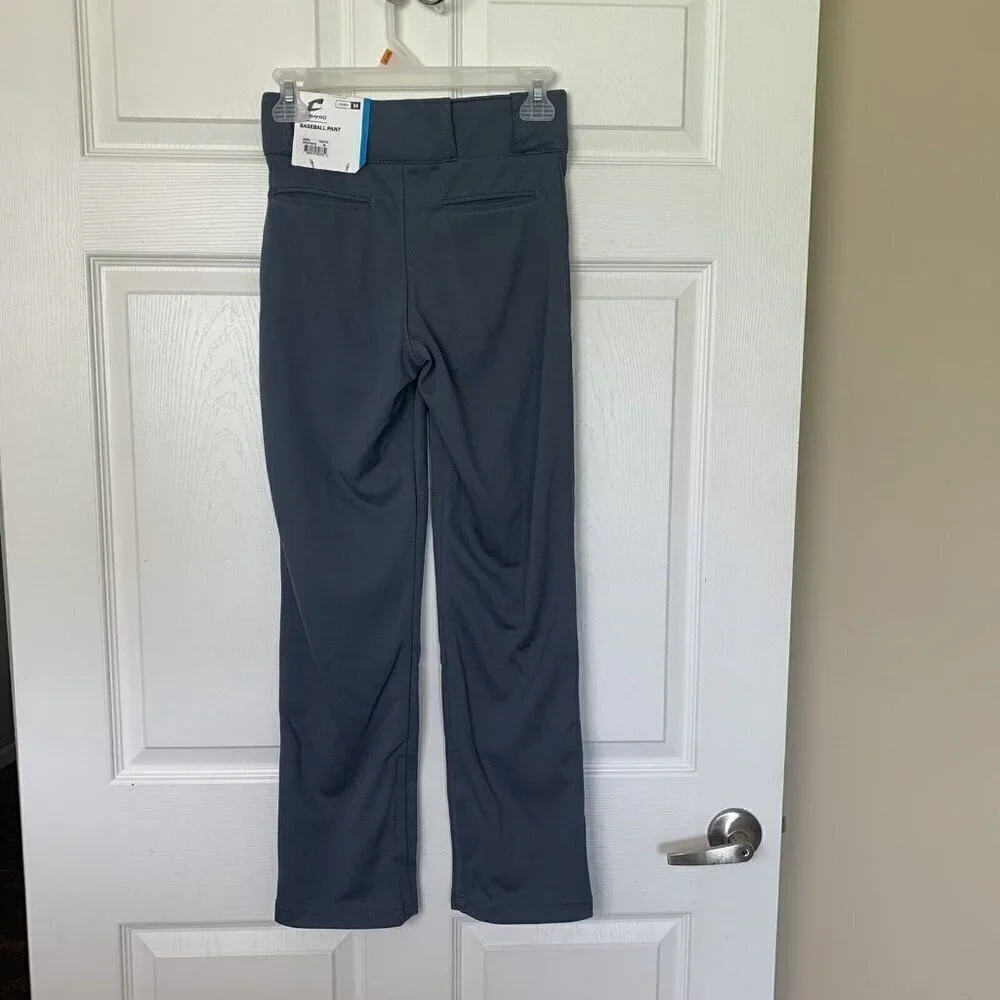 Champro Youth Medium BP9U Solid Color Triple Crown Open Bottom Pants Gray New